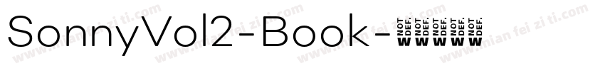 SonnyVol2-Book字体转换