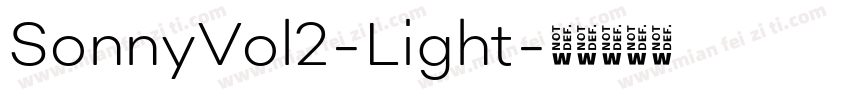 SonnyVol2-Light字体转换