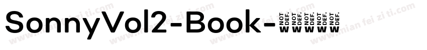 SonnyVol2-Book字体转换