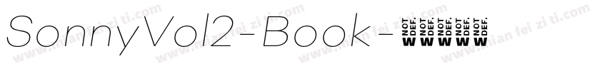 SonnyVol2-Book字体转换