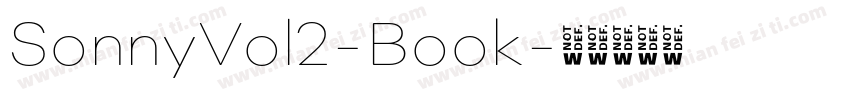 SonnyVol2-Book字体转换