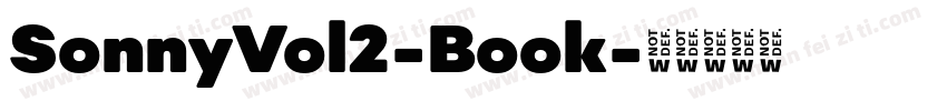 SonnyVol2-Book字体转换