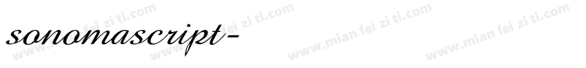 sonomascript字体转换