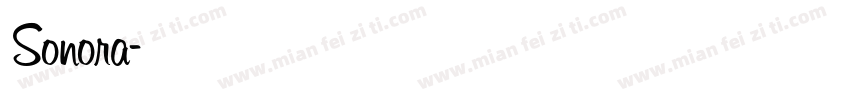 Sonora字体转换