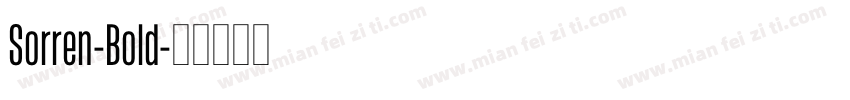 Sorren-Bold字体转换