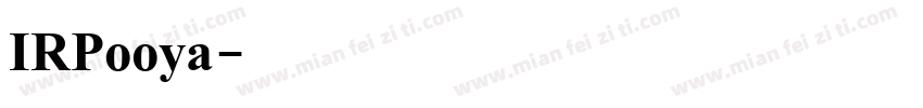IRPooya字体转换