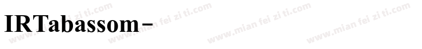 IRTabassom字体转换