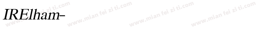 IRElham字体转换