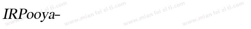 IRPooya字体转换