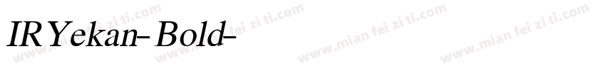 IRYekan-Bold字体转换