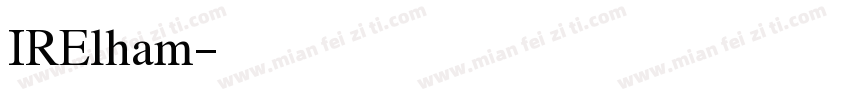 IRElham字体转换