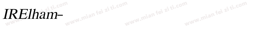 IRElham字体转换