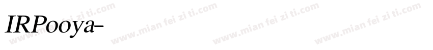 IRPooya字体转换