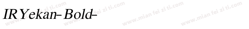 IRYekan-Bold字体转换