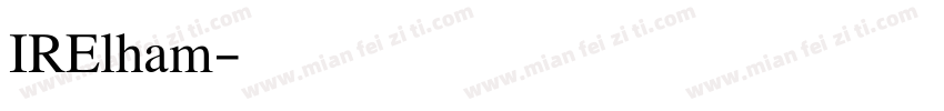 IRElham字体转换