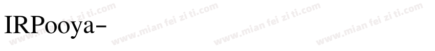 IRPooya字体转换