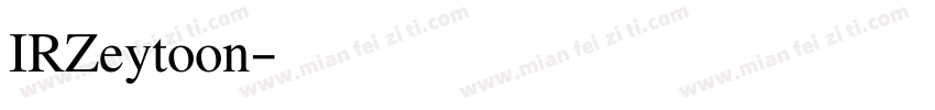 IRZeytoon字体转换