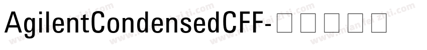 AgilentCondensedCFF字体转换