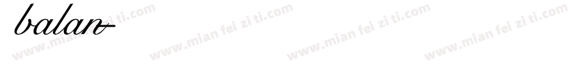 balan字体转换