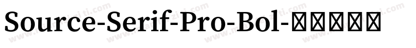 Source-Serif-Pro-Bol字体转换