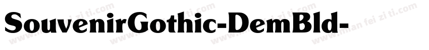 SouvenirGothic-DemBld字体转换