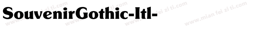 SouvenirGothic-Itl字体转换