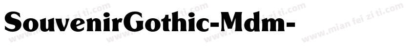 SouvenirGothic-Mdm字体转换