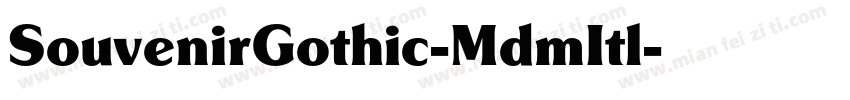 SouvenirGothic-MdmItl字体转换