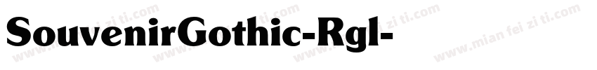 SouvenirGothic-Rgl字体转换
