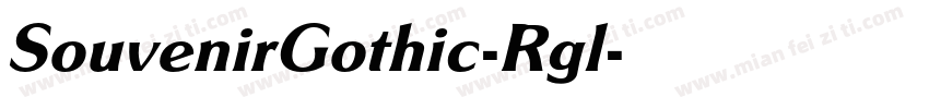SouvenirGothic-Rgl字体转换