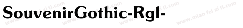 SouvenirGothic-Rgl字体转换