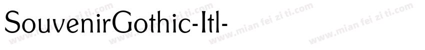 SouvenirGothic-Itl字体转换