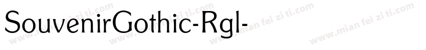 SouvenirGothic-Rgl字体转换