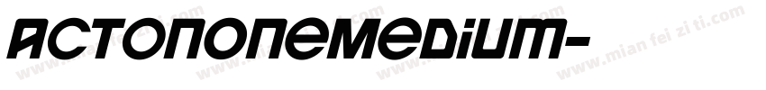 ActonOneMedium字体转换