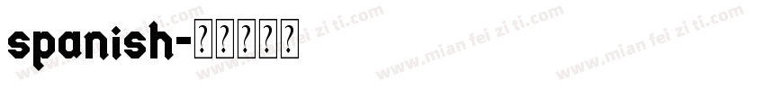 spanish字体转换