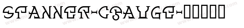 Spanner-CGauge字体转换