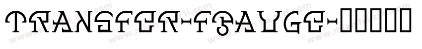 Transfer-FGauge字体转换