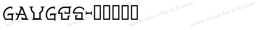 gauges字体转换