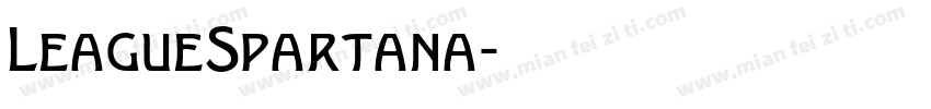 LeagueSpartana字体转换