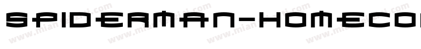 Spiderman-Homecomi字体转换