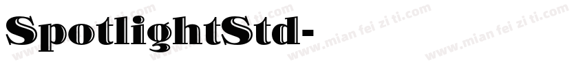 SpotlightStd字体转换