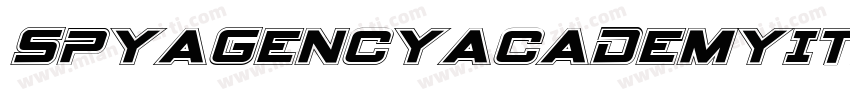 SpyAgencyAcademyItalic字体转换