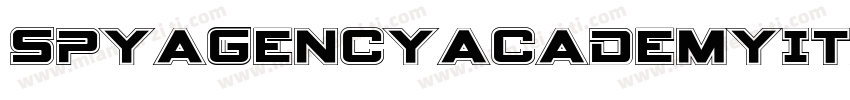 SpyAgencyAcademyItalic字体转换