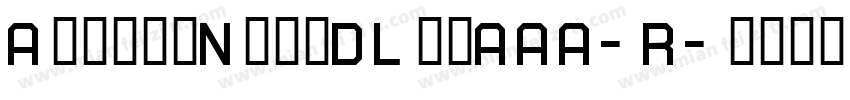 AlmoniNeueDL40AAA-R字体转换