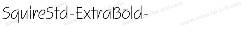 SquireStd-ExtraBold字体转换