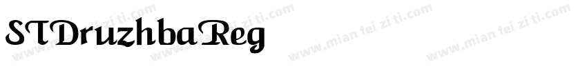 STDruzhbaRegular字体转换