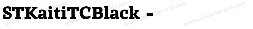 STKaitiTCBlack下载字体转换
