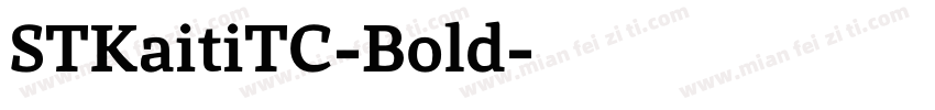STKaitiTC-Bold字体转换