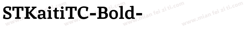STKaitiTC-Bold字体转换