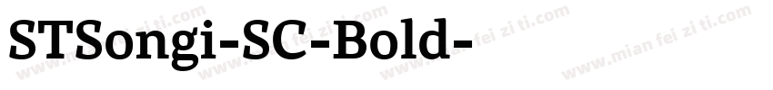 STSongi-SC-Bold字体转换